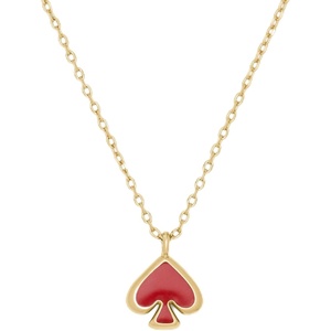 image:imagekate spade new york Everyday Spade Pave Mini PendantHot Cinnamon