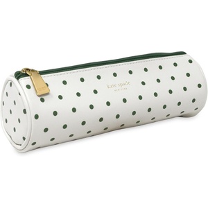 image:imagekate spade new york Faux Leather Pen and Pencil Case Small Pouch for Office Organization for Women with Zipper Closure Petite StripeLexington Dot