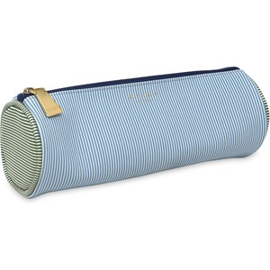 image:imagekate spade new york Faux Leather Pen and Pencil Case Small Pouch for Office Organization for Women with Zipper Closure Petite StripePetite Stripe