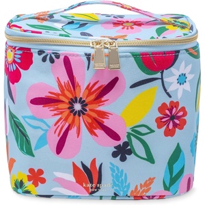 image:imagekate spade new york Insulated Lunch Tote Small Lunch Cooler Cute Lunch Bag for Women Striped Thermal Bag with Double Zipper Close and Carrying Handle Invite OnlySafari Floral