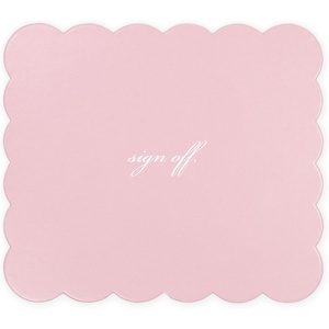 image:imagekate spade new york Leatherette Mouse Pad 9 x 8 Mouse Mat with NonSlip Back Cute Mouse Pad for Office Desk Sign Off