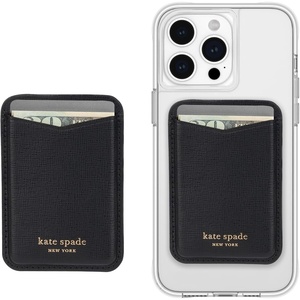 image:imagekate spade new york Morgan Magnetic Phone WalletCard Holder  Compatible with MagSafe Phones and Cases  Chalk PinkBlack