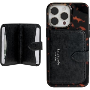 image:imagekate spade new york Morgan Magnetic Phone WalletCard Holder  Compatible with MagSafe Phones and Cases  Chalk PinkMorgan  Midnight Black
