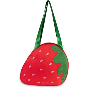 image:imagekate spade new york Novelty Shaped Large Capacity Insulated Cooler Tote Bag Fruit Theme Soft Sided Portable Beach Cooler with Shoulder Strap Strawberry