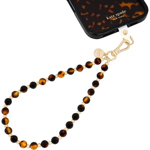 image:imagekate spade new york Phone Charm Wrist Strap  Detachable Cell Phone Lanyard  High ShineTortoise Bead