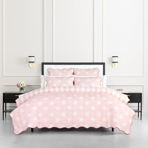 image:imagekate spade new york Scalloped Edge Euro Sham 26 x 26 Decorative Pillow Cover Single 100 Cotton Cover Machine Washable NavyPink