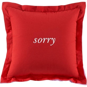 image:imagekate spade new york Spade Floral Decorative Pillow 20 x 20 Throw Pillow for Bed or Sofa Textured Cotton and Polyester Blend Cover PinkSorry  Not Sorry