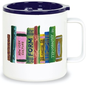 image:imagekate spade new york Stainless Steel Insulated Mug with Handle and Lid 16 Ounce Double Wall Tumbler Reusable Coffee Travel Mug for Hot and Cold Drinks Hidden GardenBookshelf