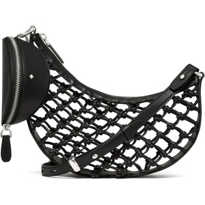 image:imagekate spade new york Womens Duo Crossbody BagBlack Knotted Woven