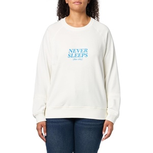image:imagekate spade new york Womens Essential Logo SweatshirtCream Nyc Never Sleeps