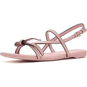 image:imagekate spade new york Womens Loop Smooth Leather Flat SandalCrinkled Tutu Pink