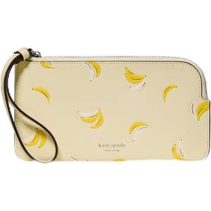 image:imagekate spade new york Womens Zippy Smooth Leather Small WristletLemon Fondant Banana