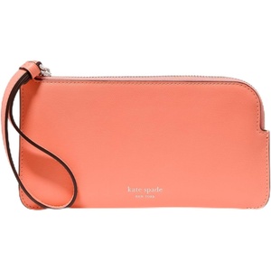 image:imagekate spade new york Womens Zippy Smooth Leather Small WristletMelon Ball