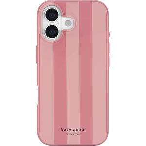image:imagekate spade new york iPhone 17 Case  Tortoise Brown  Compatible with MagSafe  Lightweight Designer Case for iPhone 17 with AntiScratch Coating and Speckled Tortoise DesignStripe Rose Coral