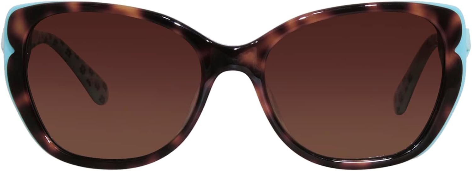 image:imagekate spade new york unisexadult AugustaGS Square SunglassesHavana Pattern