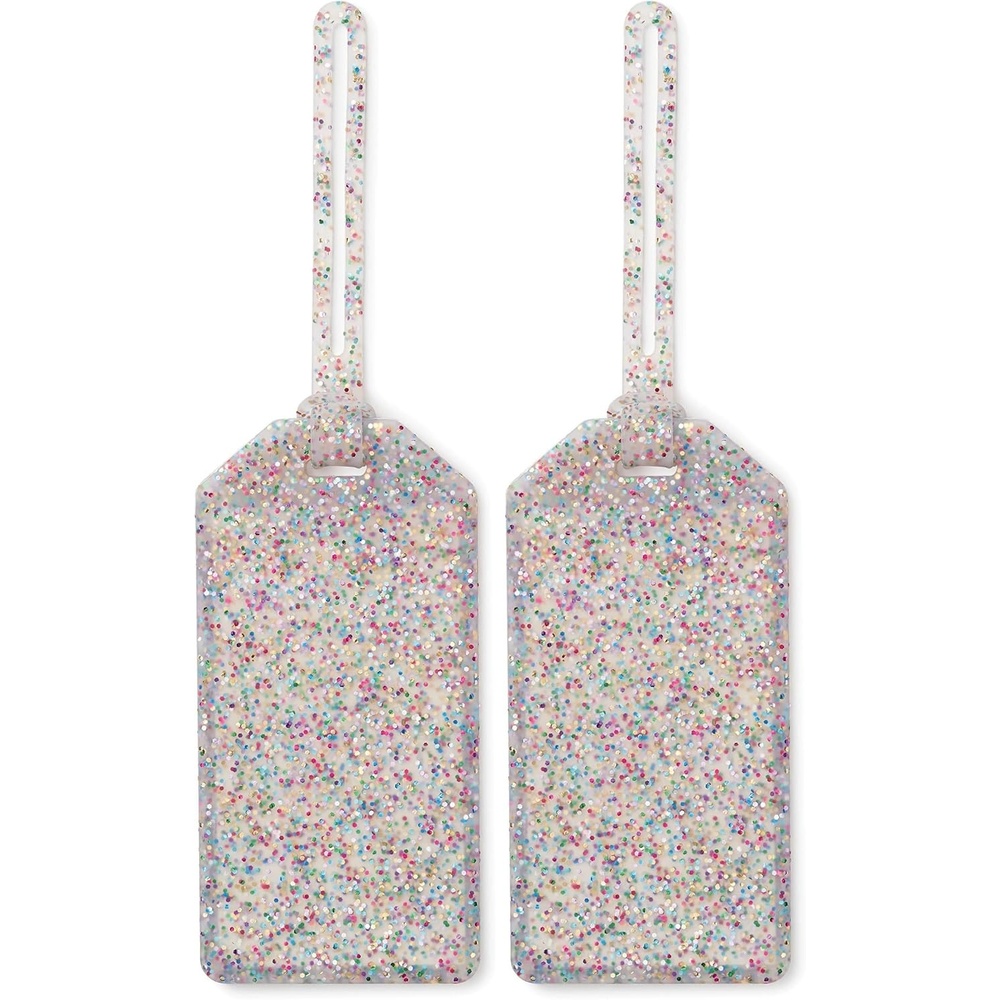 image:imageKate Spade New York Silicone Luggage Tag with Strap Multi GlitterNo Size Pack of 2
