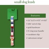 image:imageKate Spade New York 6ft Dog Leash Heavy Duty Lead for Female or Male Dogs Cute Pet Leash with Gold Metal Hardware Long Dog Lead for Medium and Large Breeds Red and PinkAdventure Stripe