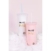 image:imageKate Spade New York Acrylic Bridal Tumbler with Lid and Straw 20 oz Tumbler for Bride to Be Slim Double Wall Tumbler Miss to Mrs White20 Ounces Pack of 2