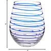 image:imageKate Spade New York Charlotte Street 2Piece Dof Glass Set 185 LB BlueStemless Wine Glasses
