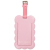 image:imageKate Spade New York Cute Pink Luggage Tag for Women Durable Vegan Leather Suitcase Tag Unique Luggage Identifier with Scallop Edge Lets Wander