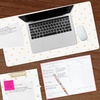 image:imageKate Spade New York Decorative Desk Pad Vegan Leather Keyboard and Mouse Pad for Desktop Gold Dot with Script