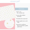 image:imageKate Spade New York Decorative Desk Pad Vegan Leather Keyboard and Mouse Pad for Desktop Gold Dot with Script