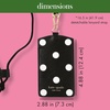 image:imageKate Spade New York ID Badge Holder with Lanyard Vegan Leather Slim Card Wallet Name Tag Case for Work School or Travel Gold Dot with ScriptPicture Dot