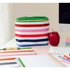 image:imageKate Spade New York Insulated Lunch Tote Small Lunch Cooler Cute Lunch Bag for Women Striped Thermal Bag with Double Zipper Close and Carrying Handle Adventure Stripe