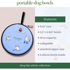image:imageKate Spade New York Portable Dog Bowls Two 16oz Collapsible Bowls with Case Raining Cats and Dogs