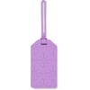 image:imageKate Spade New York Purple Silicone Luggage Tag with Strap Spade Flower Purple