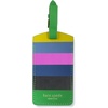 image:imageKate Spade New York Vegan Leather Luggage Tag for Women Durable Suitcase ID Tag Enchanted StripeEnchanted Stripe