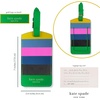 image:imageKate Spade New York Vegan Leather Luggage Tag for Women Durable Suitcase ID Tag Enchanted StripeEnchanted Stripe