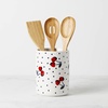 image:imageKate Spade New York Vintage Cherry Dot 4Piece Utensil Crock Set 390 WhiteUtensil Crock Set