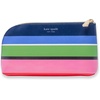 image:imageKate Spade New York Zipper Pouch Filled with Planner Stickers and Accessories Set Includes Notepad Sticker Tabs Black Ink Pen and Holder Vegan Leather Accessory Bag Sunny Day Stripe