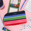 image:imageKate Spade New York Zipper Pouch Filled with Planner Stickers and Accessories Set Includes Notepad Sticker Tabs Black Ink Pen and Holder Vegan Leather Accessory Bag Sunny Day Stripe