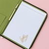 image:imagekate spade new york 1325 x 950 Faux Leather Notepad Zip Folio with Interior Pocket Zipper Close and Pen Loop Painterly Blooms