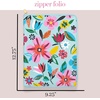 image:imagekate spade new york 1325 x 950 Faux Leather Notepad Zip Folio with Interior Pocket Zipper Close and Pen Loop Safari Floral