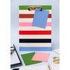 image:imagekate spade new york A4 Clipboard Folio with Low Profile Clip Professional Padfolio Includes Lined Notepad Pen Loop and Pocket Ocean StripeAdventure Stripe