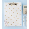 image:imagekate spade new york A4 Clipboard Folio with Low Profile Clip Professional Padfolio Includes Lined Notepad Pen Loop and Pocket Ocean StripeBrushy Rose