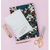 image:imagekate spade new york A4 Clipboard Folio with Low Profile Clip Professional Padfolio Includes Lined Notepad Pen Loop and Pocket Ocean StripeFall Floral