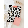 image:imagekate spade new york A4 Clipboard Folio with Low Profile Clip Professional Padfolio Includes Lined Notepad Pen Loop and Pocket Ocean StripeForest Feline