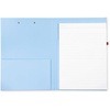 image:imagekate spade new york A4 Clipboard Folio with Low Profile Clip Professional Padfolio Includes Lined Notepad Pen Loop and Pocket Ocean StripeInvite Only