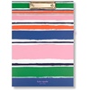 image:imagekate spade new york A4 Clipboard Folio with Low Profile Clip Professional Padfolio Includes Lined Notepad Pen Loop and Pocket Ocean StripeOcean Stripe