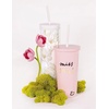 image:imagekate spade new york Acrylic Bridal Tumbler with Lid and Straw 20 oz Tumbler for Bride to Be Slim Double Wall Tumbler Miss to Mrs Blush