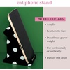 image:imagekate spade new york Acrylic Cell Phone Stand Novelty Phone Holder for Desk Black Cat Picture DotCat
