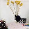 image:imagekate spade new york Acrylic Elephant Shaped Vase with Faux Leather Ears Decorative Mini Planter or Desk Pot Elephant