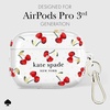 image:imagekate spade new york AirPods Pro Protective Case with Keychain Ring  Multi Floral Black and White Compatible with AirPods Pro 2nd  1st GenerationCherry Dot