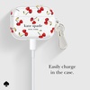 image:imagekate spade new york AirPods Pro Protective Case with Keychain Ring  Multi Floral Black and White Compatible with AirPods Pro 2nd  1st GenerationCherry Dot
