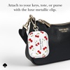 image:imagekate spade new york AirPods Pro Protective Case with Keychain Ring  Multi Floral Black and White Compatible with AirPods Pro 2nd  1st GenerationCherry Dot