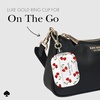 image:imagekate spade new york AirPods Pro Protective Case with Keychain Ring  Multi Floral Black and White Compatible with AirPods Pro 2nd  1st GenerationCherry Dot